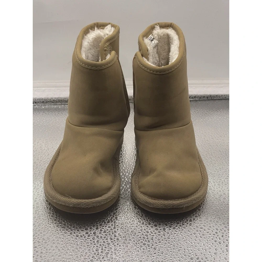 Girl Infant Size 5 Chestnut Uppers BOOTS Faux Fur Target